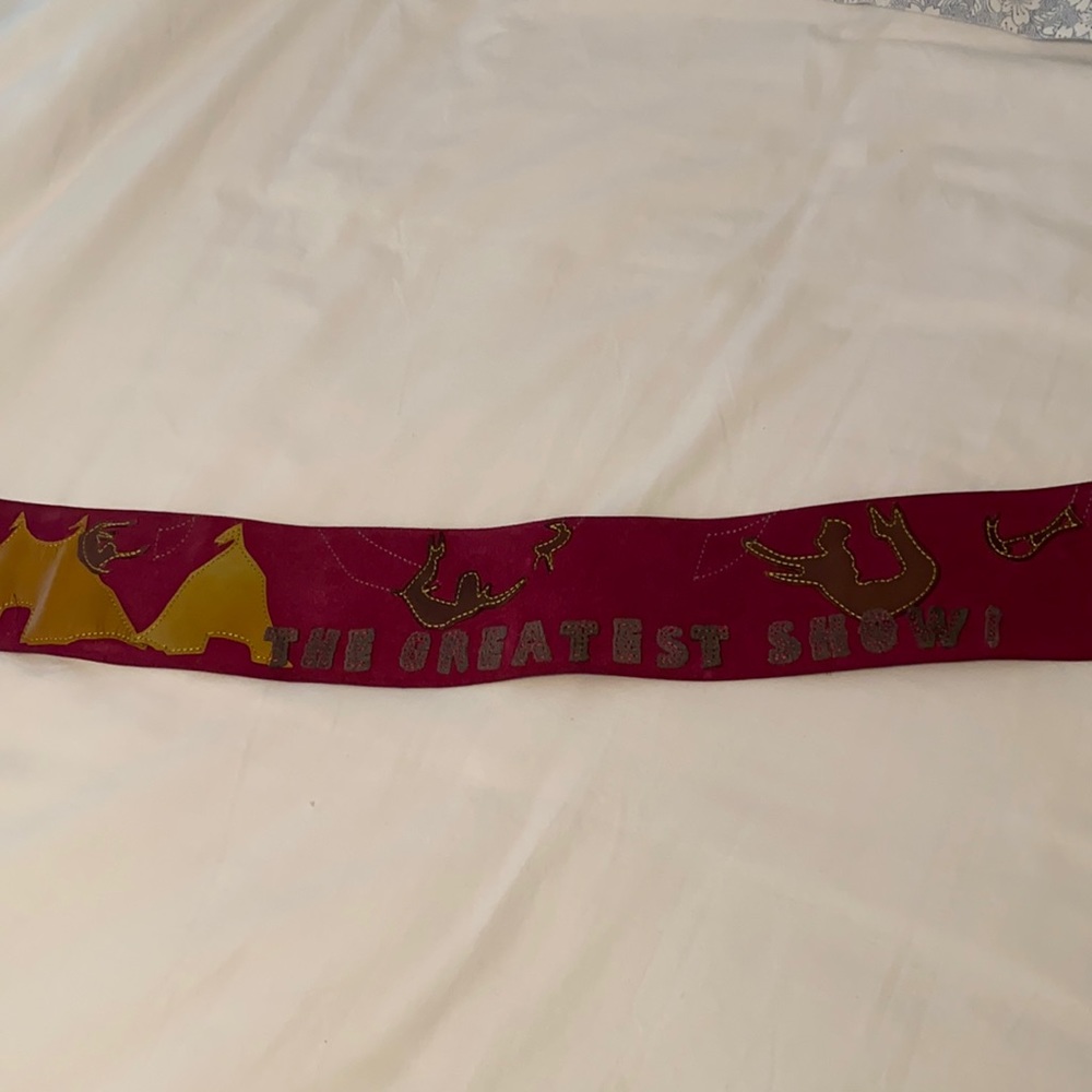 Anthropologie suede The Greatest Show belt